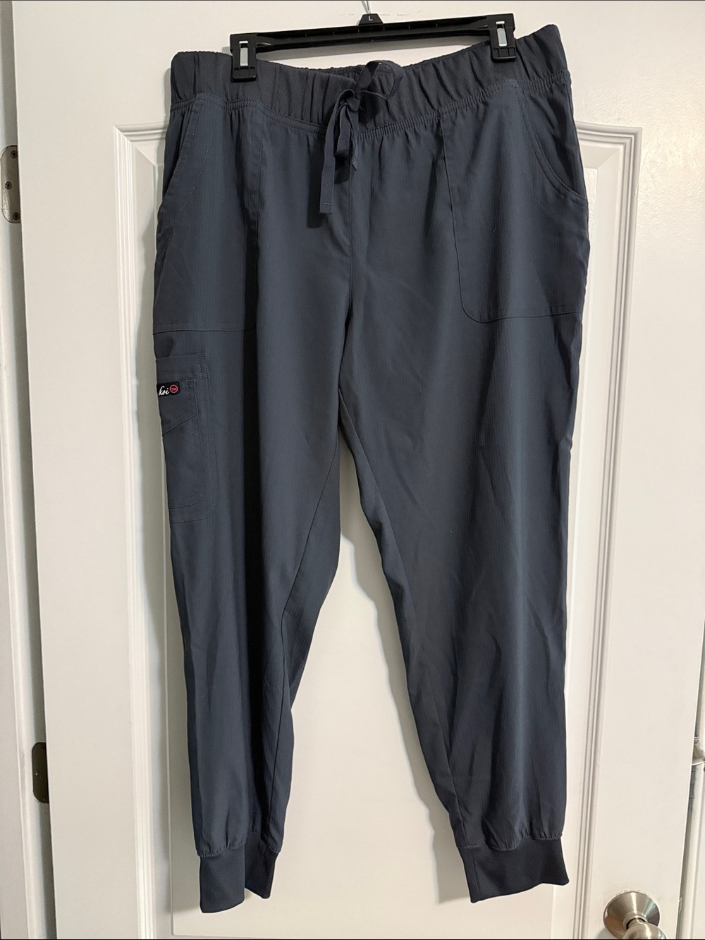 Koi lite Womans Slate Gray Jogger Pants with Drawstring Waist